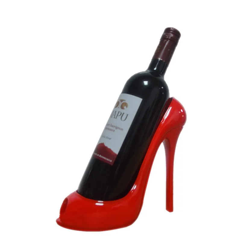 

Nordic-style High-heeled Shoes Wine Rack Home TV Cabinet Decoration Resin Red Wine Bottle Racks Holder