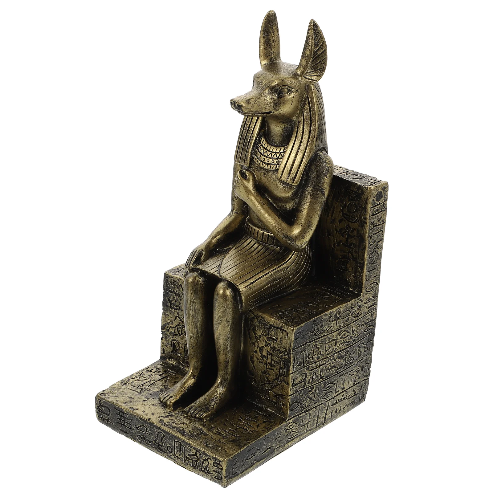 

Egyptian Dog Statue Anubis God Sculpture Figurine Resin Egypt Decor Gods Figure Statues Ancient Ornament Goddess Jackal Animal