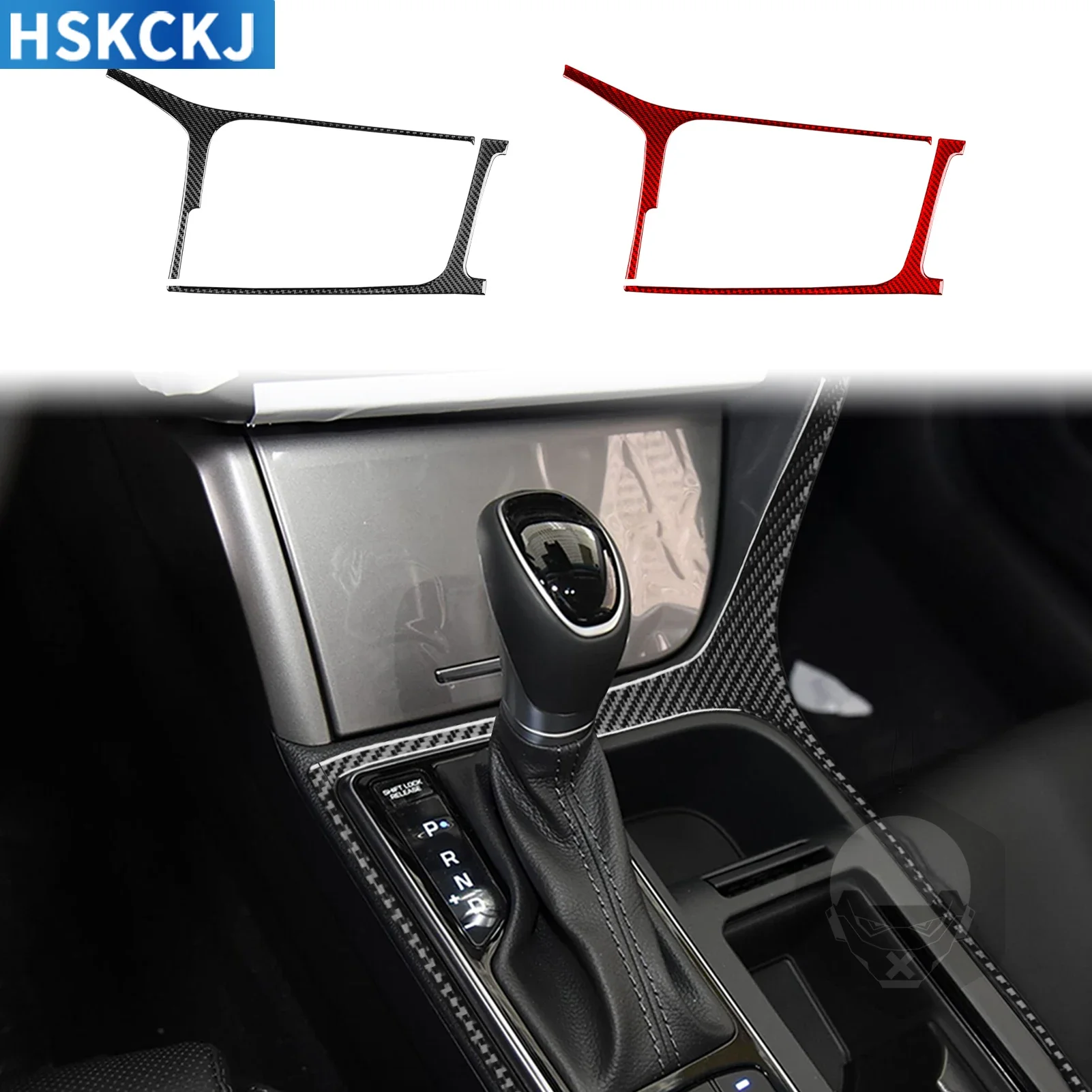 Для Hyundai Sotana 2015 — 2017 настоящее углеродное волокно рамка переключения передач