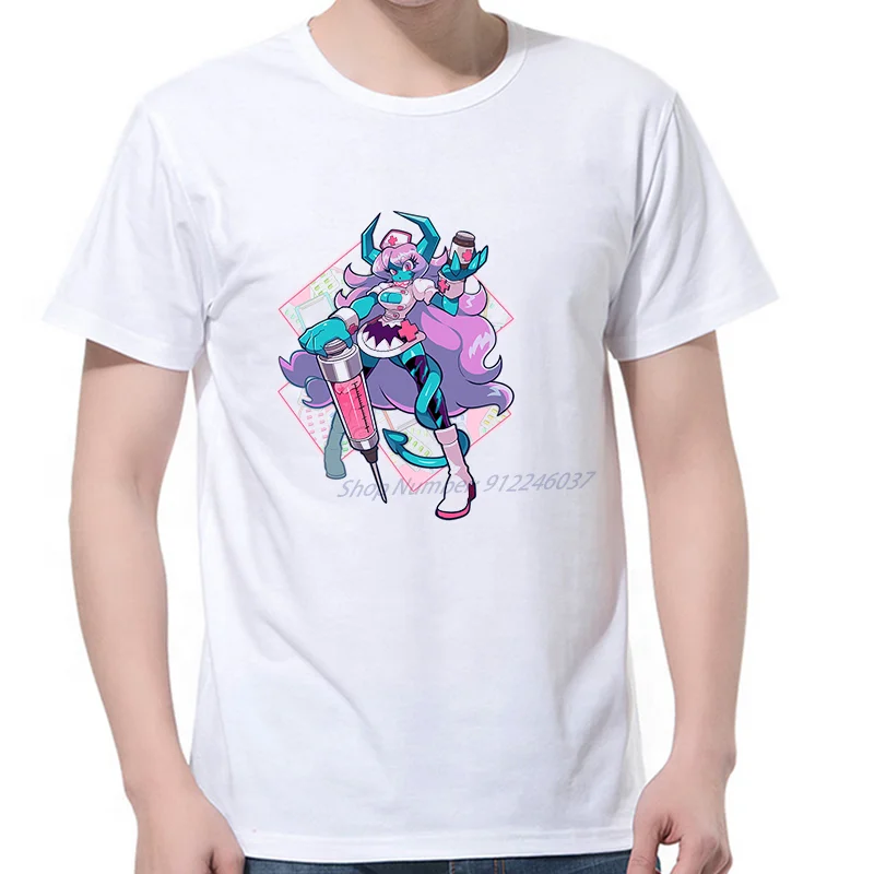 

Anime Girl Cute Nurse Devil Demon Female graphic t shirts oversize t-shirts Summer Harajuku short sleeve t-shirts Men's clothing