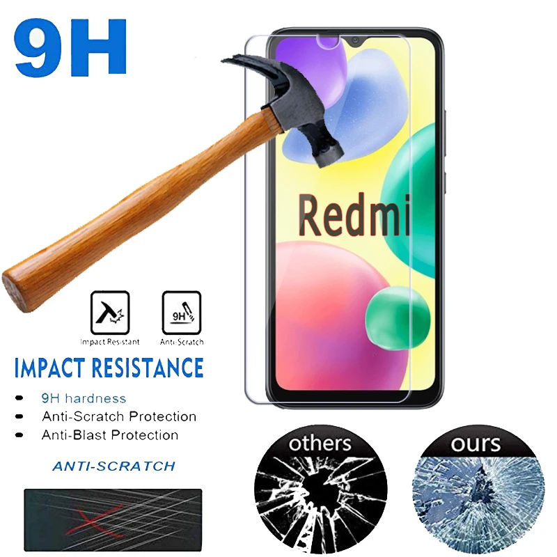 2-1 шт. закаленное стекло для Xiaomi Redmi 10 10A 10C 9i 9C 9t 9a 9at 9 Prime Защитная пленка экрана на A