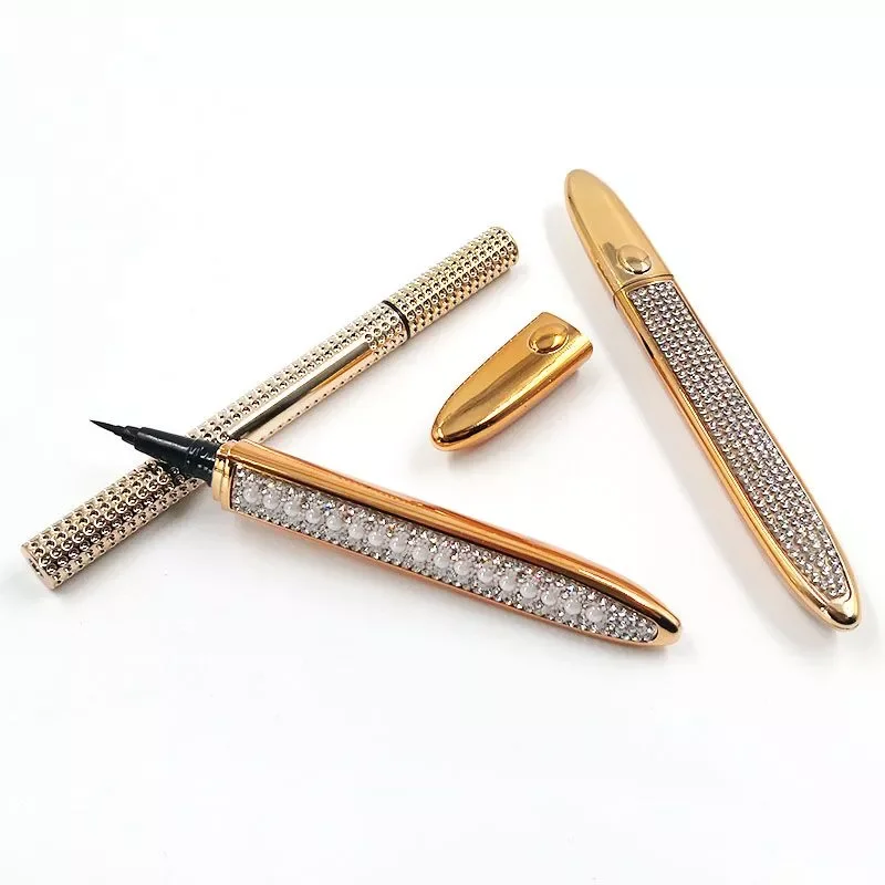 Magic Self-adhesive Liquid Eyeliner Glue for Makeup Eyelashes Tool Magnet-free Glue-free Long Lasting Pen Pencil Custom Lable