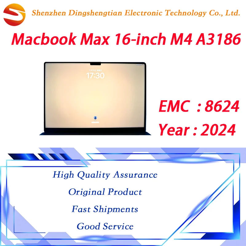Фото Оригинальный новый ЖК-дисплей A3186 для MacBook M4 Max Pro 16 дюймов, панель EMC 8624, 2024 год, серебристо-черный, для замены и ремонта №2