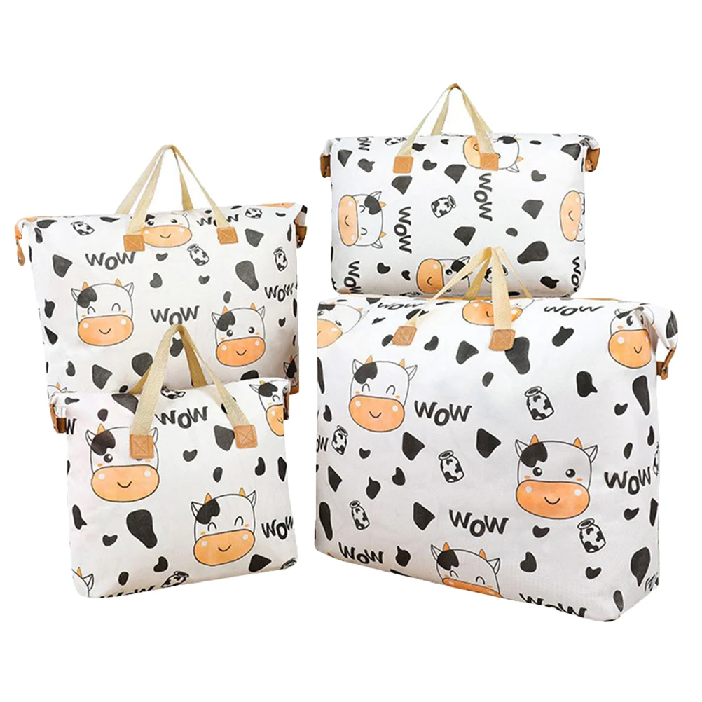 

4 Pcs Clothes Storage Bag Quilt Bags Pouch For Waterproof Containers Comforter Home Blanket Organizer
