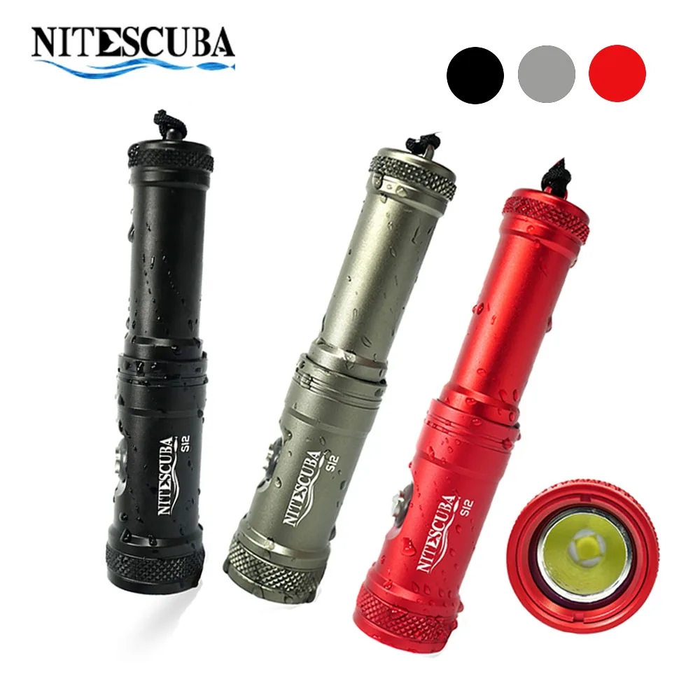Светодиодный фонарик для подводного плавания nitedive S12 дайвинга 1200 люмен