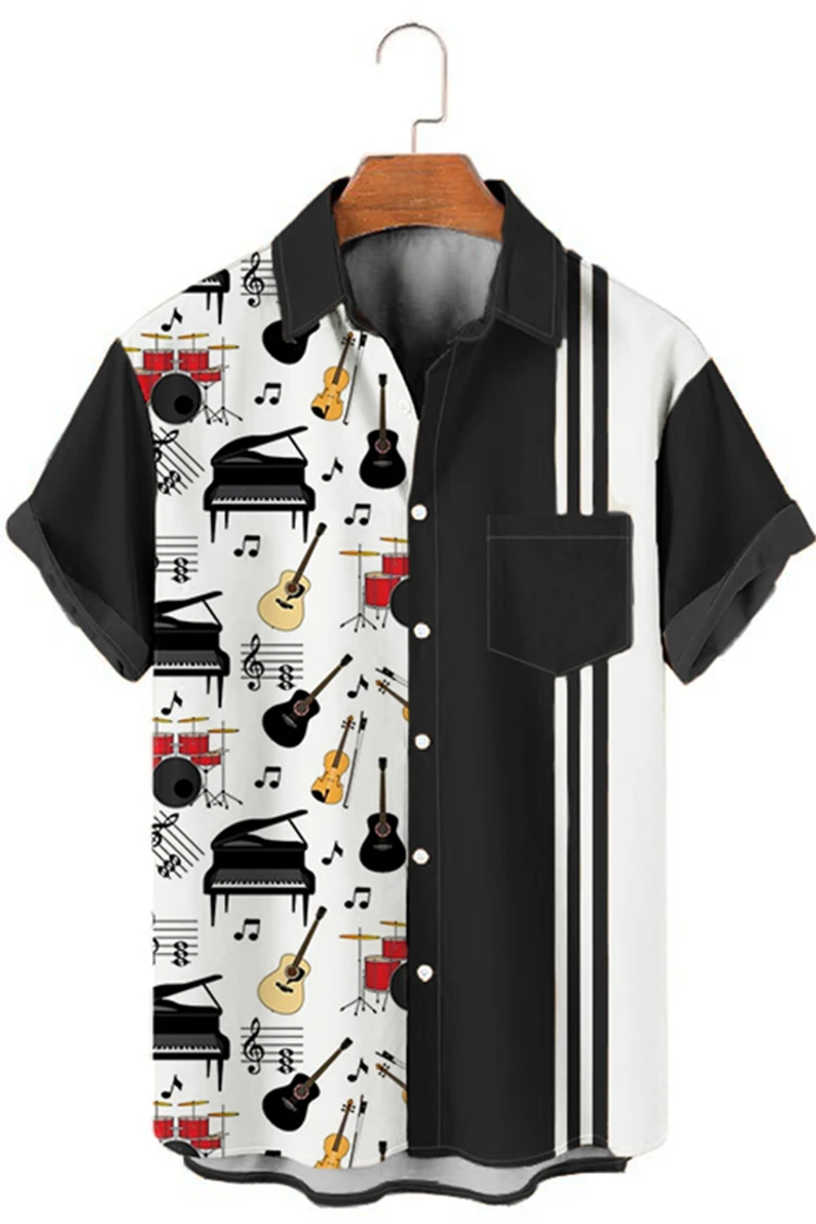 Гавайские рубашки в винтажном стиле для мужчин одежда с рисунком звездного неба