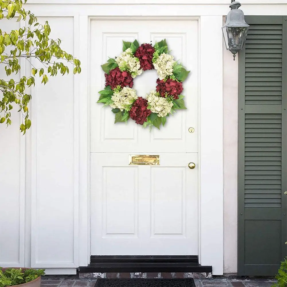 

Simulation Garland Door Decoration European And American Garland Wall Garland Hello Retro Door Decoration Hydrangea Z9J8