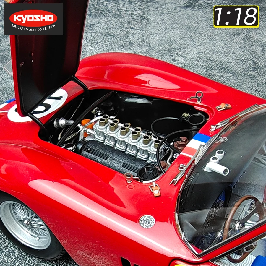Новинка в масштабе 1:18 модель автомобиля Kyosho из сплава 250 ГТО красная 19 #22 #
