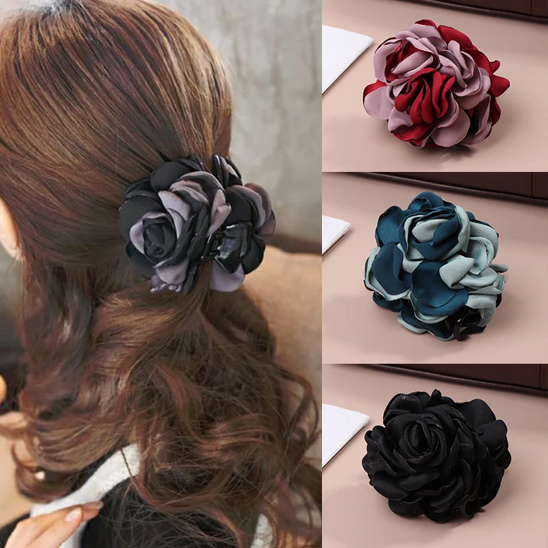 Большой цветок женские заколки для волос новинка винтажные модные головные