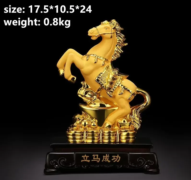 Счастливые украшения Лошадь для успеха крыльцо Гостиная Крытый ТВ-шкаф Открытие
