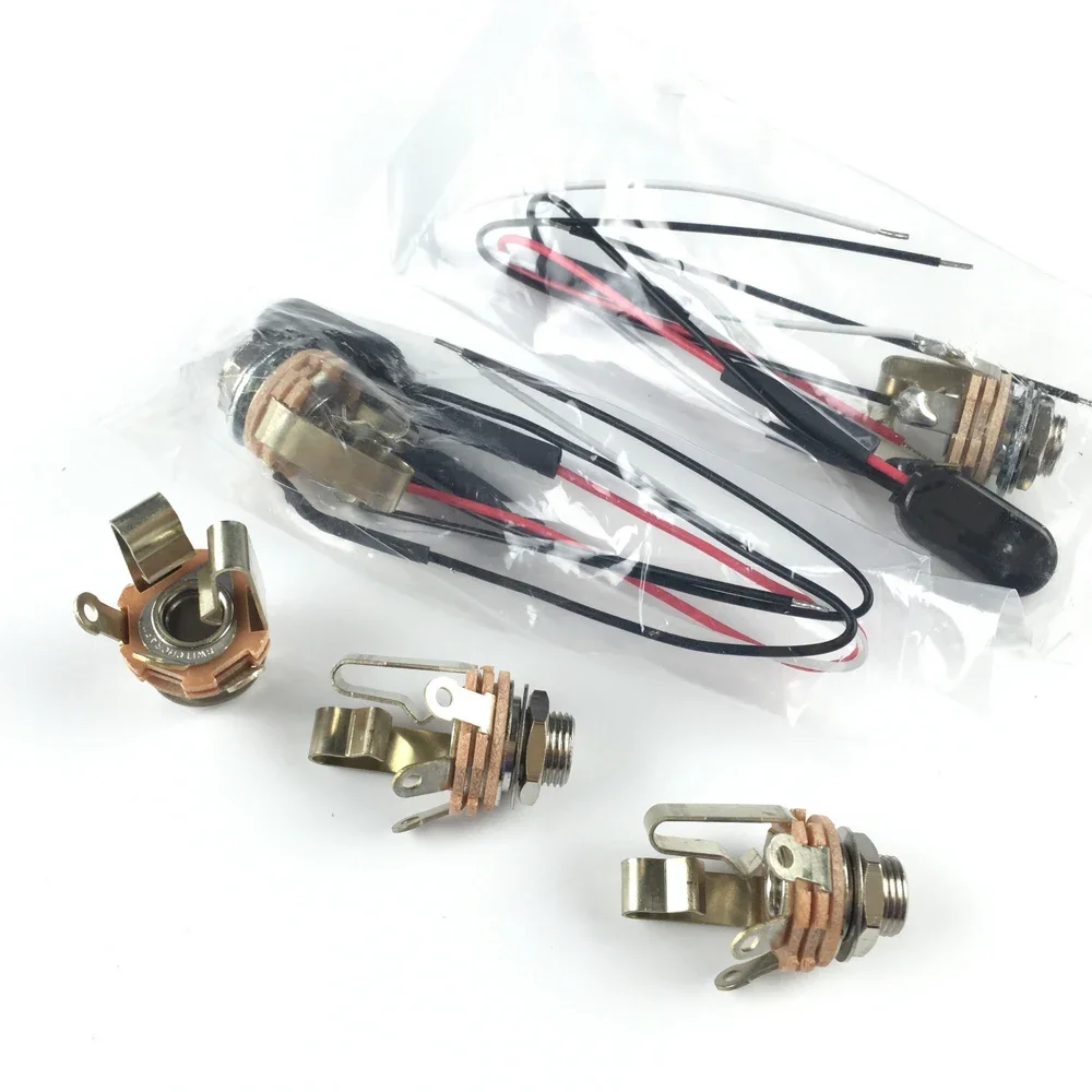 Цельный SWITCHCRAFT 1/4 &quotстереовыходной разъем для электрогитары/бас-гитары короткий