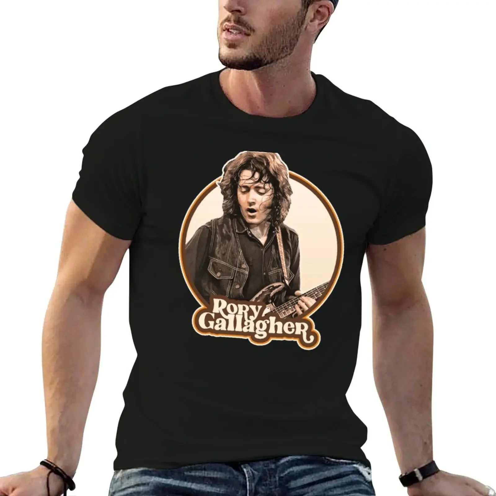 Футболка Rory Gallagher милая одежда для мальчиков белая винтажная футболки с рисунком