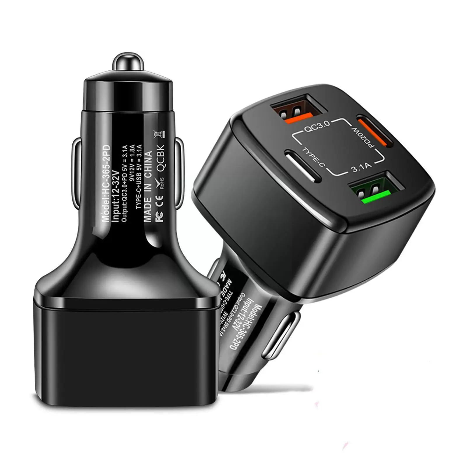 

Usb C Car Charger 20w Pd Fast Charging Cell Phones Adapter For 4 Ports Usb Car Charger Quick C P7j3