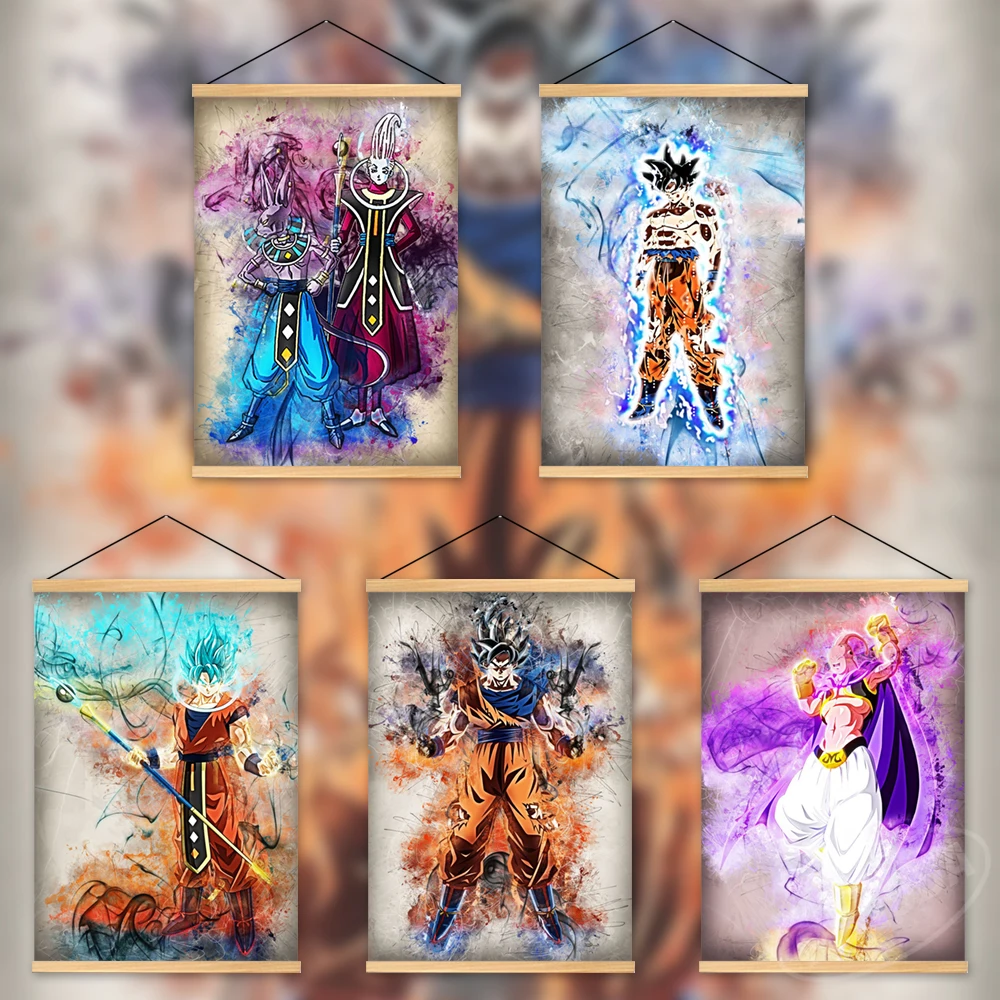 

Фотография на холсте, фотография на стену с надписью «Goku»