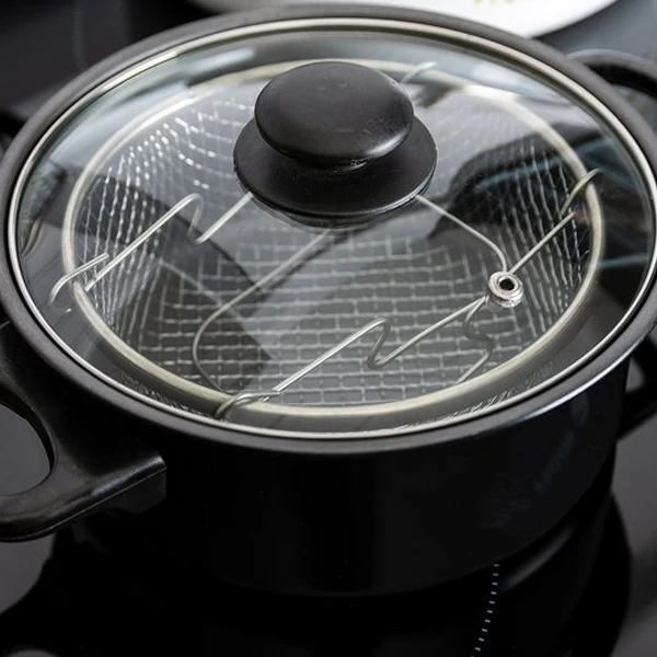 Фритюрница из быстрорежущей стали 0 2 л (Ø 20 см)|Электрические фритюрницы| |
