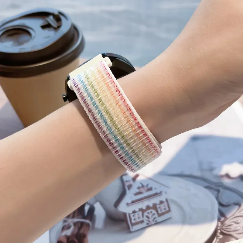 Фото Нейлоновый плетеный ремешок для Huawei Band 10/9/8/7: удобный, дышащий спортивный браслет-ремень для Huawei Band 10/9, аксессуары Correa №5