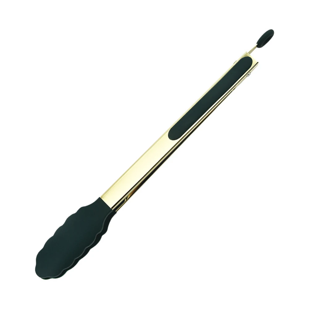 

Food Tong Non-Slip Silicone BBQ Tongs Serving Tongs Stainless Steel Handle Kitchen Indoor Outdoor Accessories