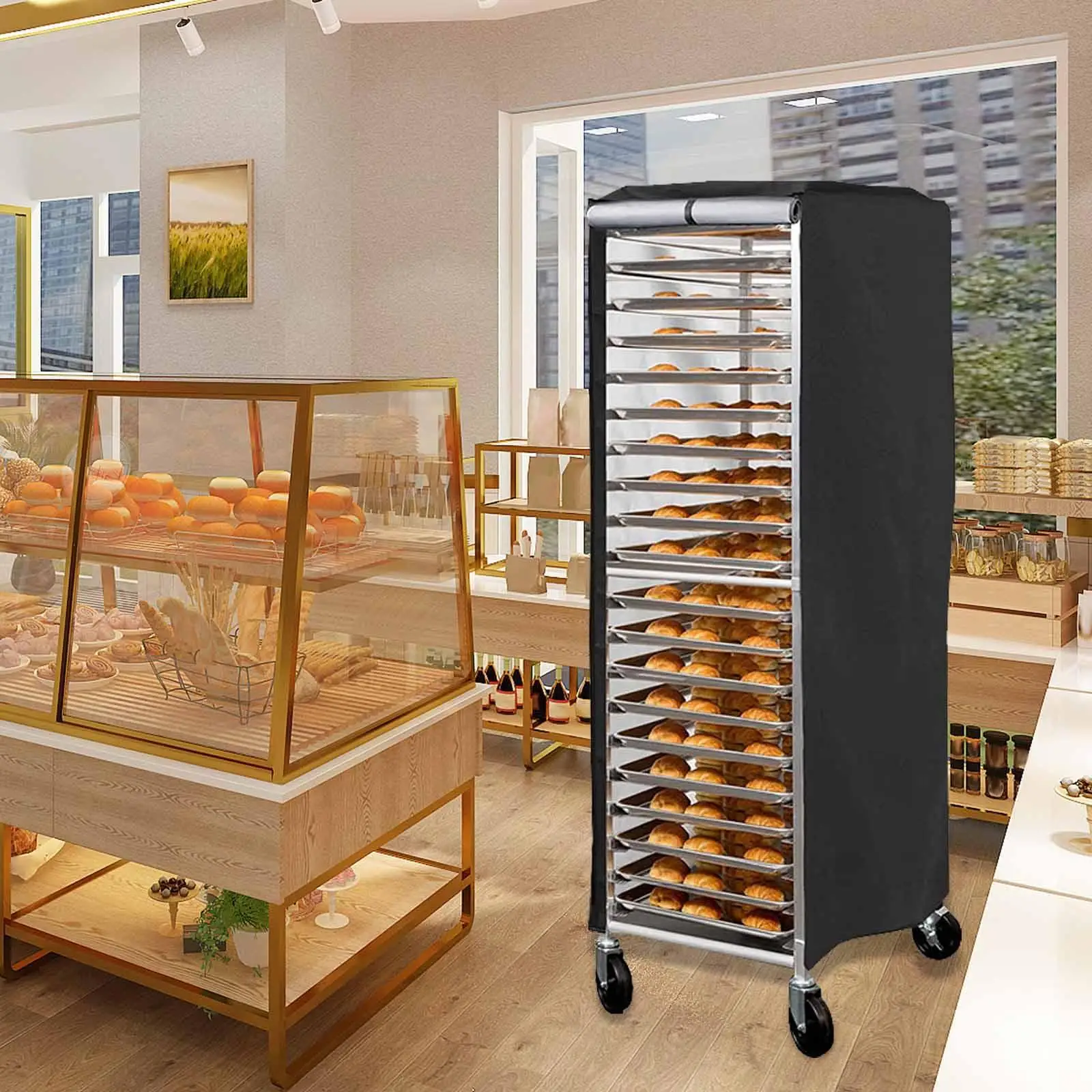 Чехол для стойки булочек Оксфорд 1 шт. с сумкой хранения прочный чехол пекаря на