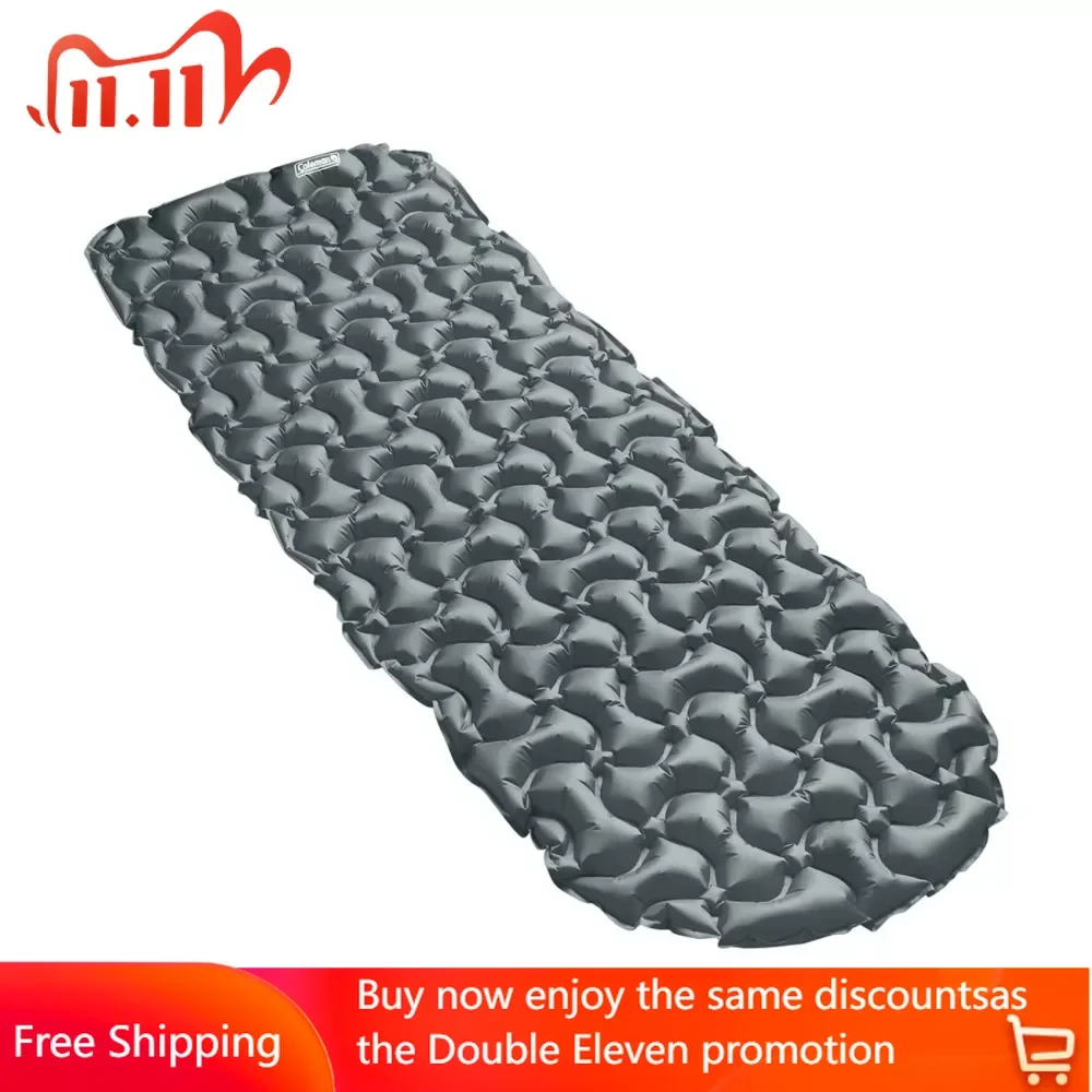 

Kompact Inflatable Camp Pad Self-inflating Mats Grey Inflatable Sleeping Mattress Camping Air Mattress Hiking Sports