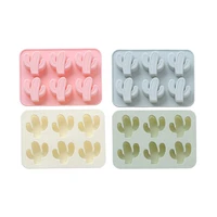 6 cell cactus silicone cake mold chocolate mold kitchen accessories tools diy dessert cookies baking tool ice tray accessories