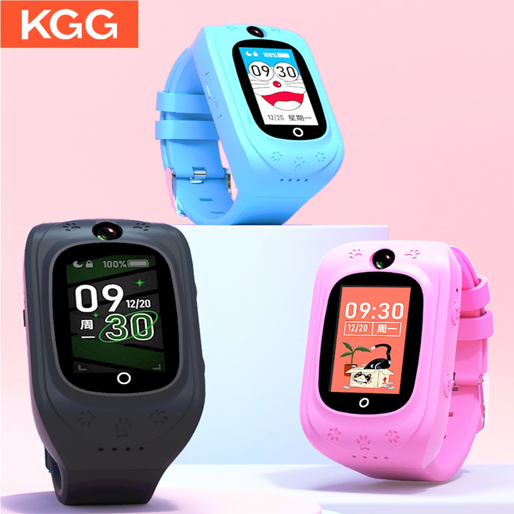 

Детские Смарт-часы KGG 4G, часы для видеозвонков, телефона, GPS, местоположения, экстренного вызова, удаленного наблюдения, детские часы с камеро...