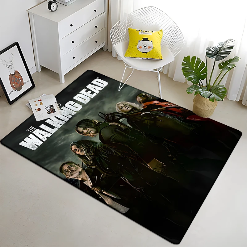 The Walking Dead Carpet Living Room Home Decor picnic mat Sofa Table Rug Anti Slip Floor Mat Halloween Floor Mat anime rug