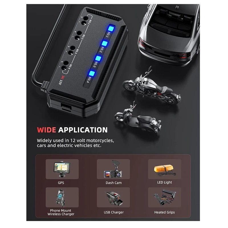 Блок предохранителей для автомобиля мотоцикла 12 В