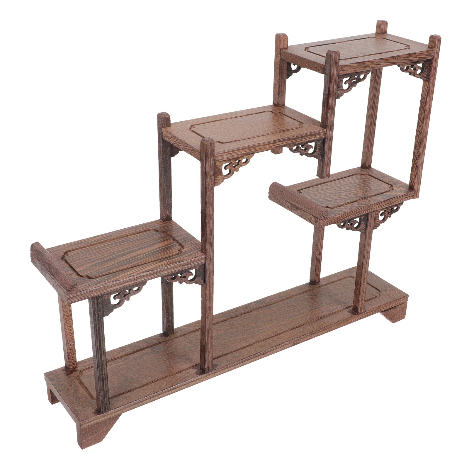 Antique Display Stand Craft Displaying Frame Novel Wooden Storage Rack | Decorative Shelves/Display Stands
