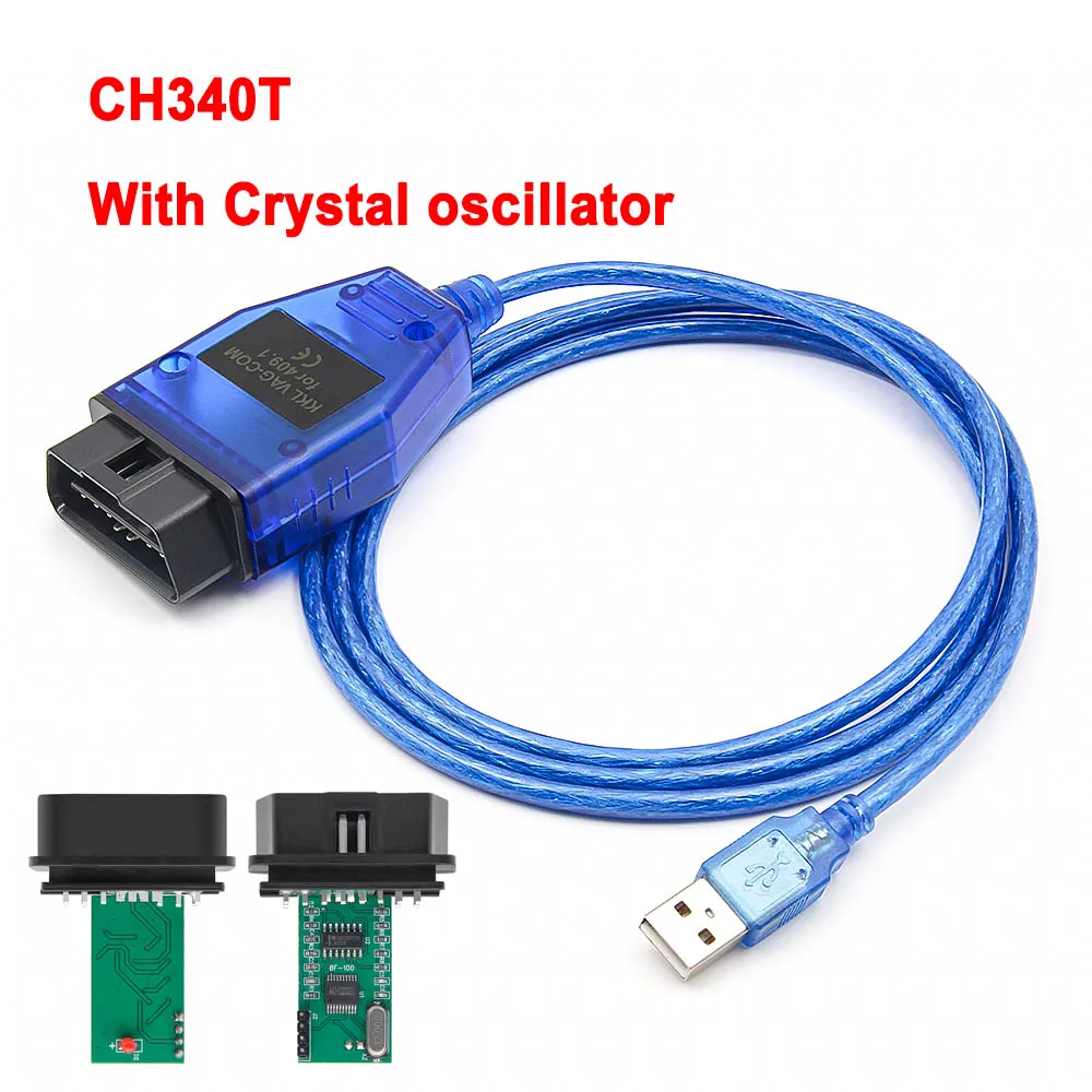 

VAG KKL 409.1 OBD2 Диагностический Интерфейсный Кабель С CH340T Для VW Audi Skoda Seat-автосканер Автомобильный Диагностическ...