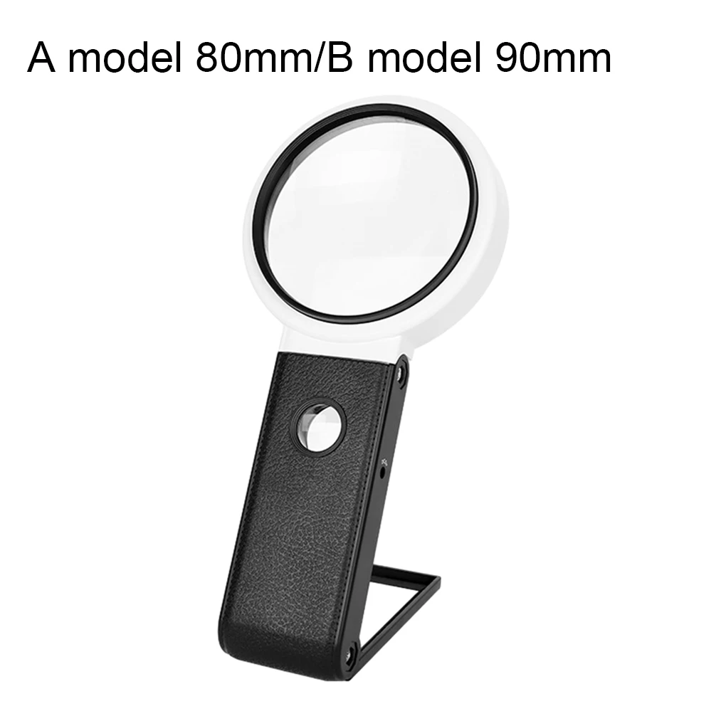 

Folding Magnifying Glass - High Definition Small Color Difference Light Weight Stand-onType
