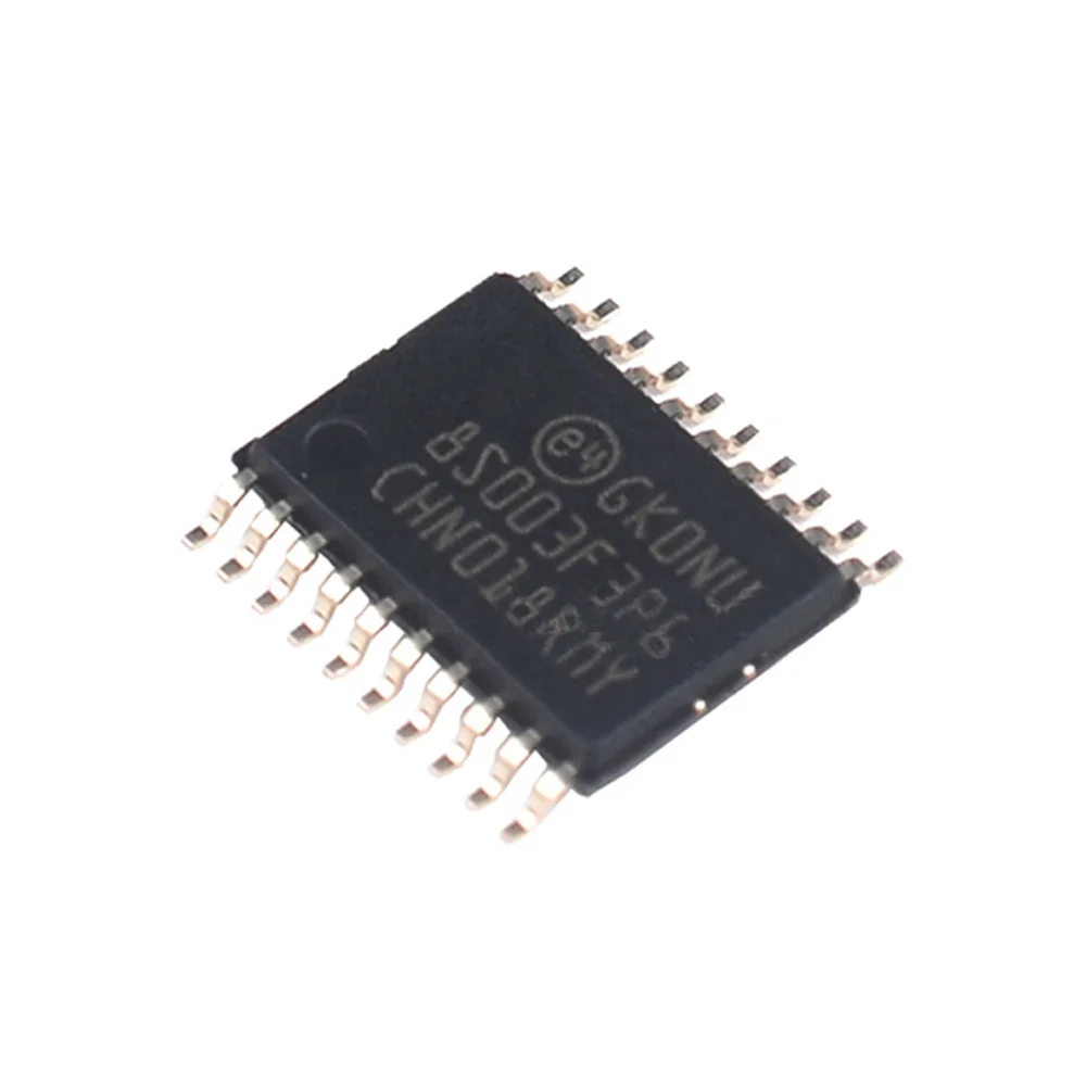 

1pcs/lot New original STM8S003F3P6TR TSSOP-20 8S003F3P6 8-bit microcontroller MCU/8KB/16MHZ flash memory