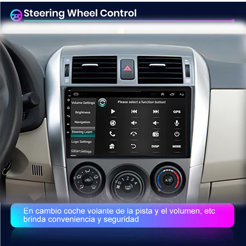 Автомагнитола 2 DIN 4 + 64 ГБ android 10 мультимедийный плеер Carplay автонавигация без DVD DSP