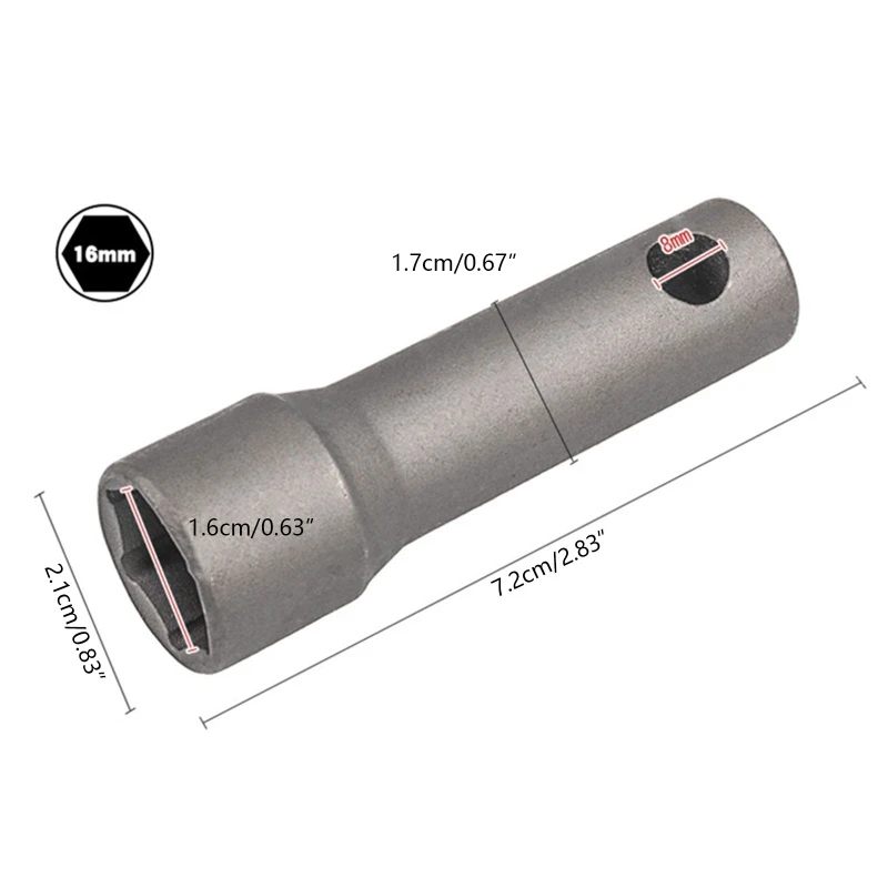 Торцевой ключ для свечи зажигания 16/18 мм инструмент удаления с высоким крутящим