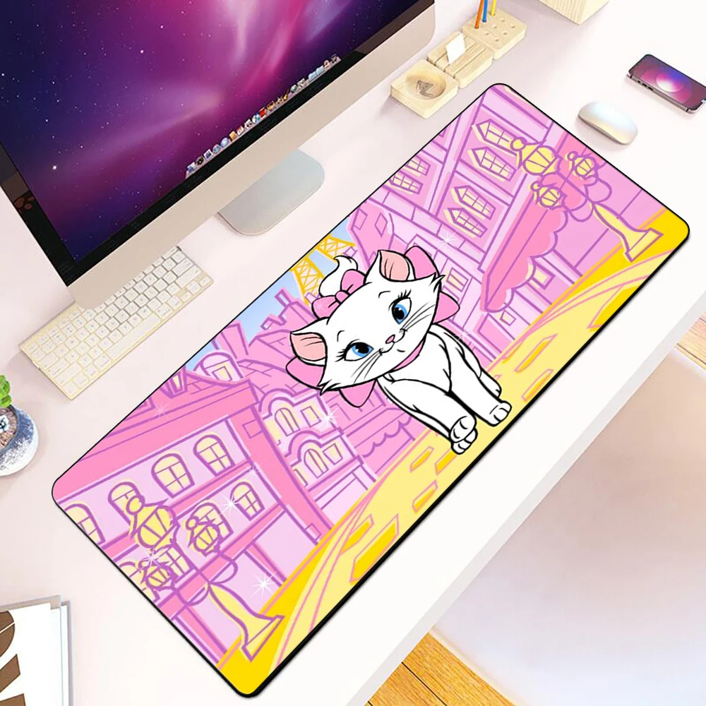 

Lovely Marie Cat Mousepad HD Printing Computer Gamers Locking Edge Non-slip Mouse Pad XXL90x40cm Keyboard PC Desk Pad