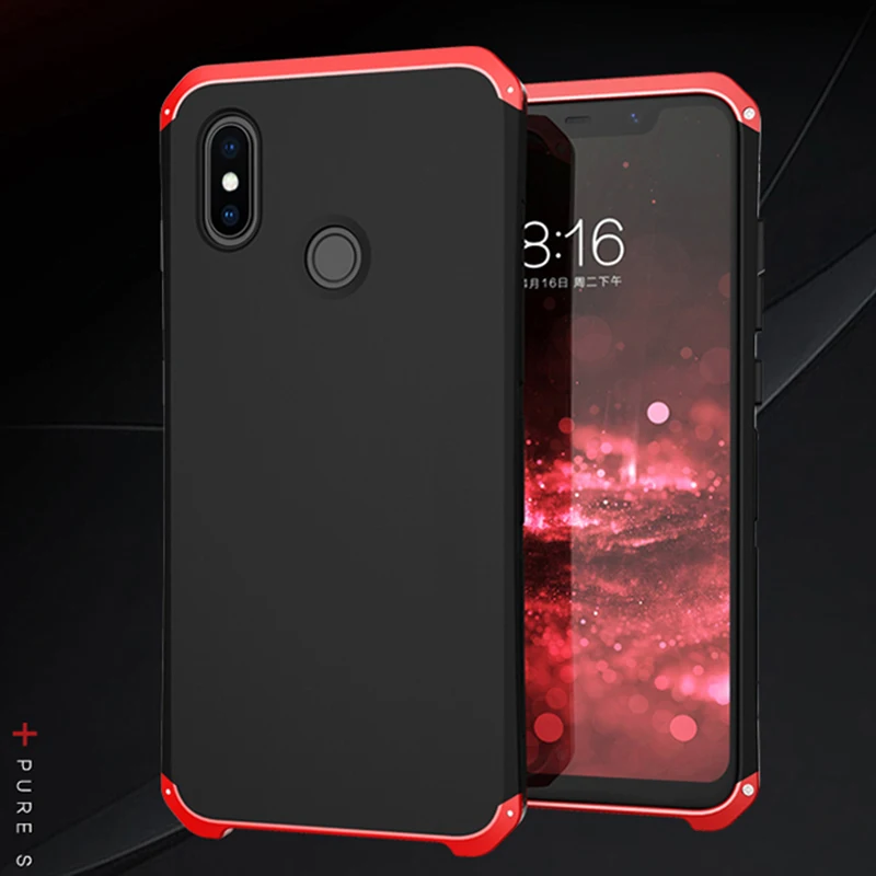 

Hot! Upgrade Anti-fall Metal Frame PC Back For Xiaomi 8 Mi8 Mi 8 SE Aluminum Alloy Mobile Xiaomi8 M8 Bumper CASE Cover