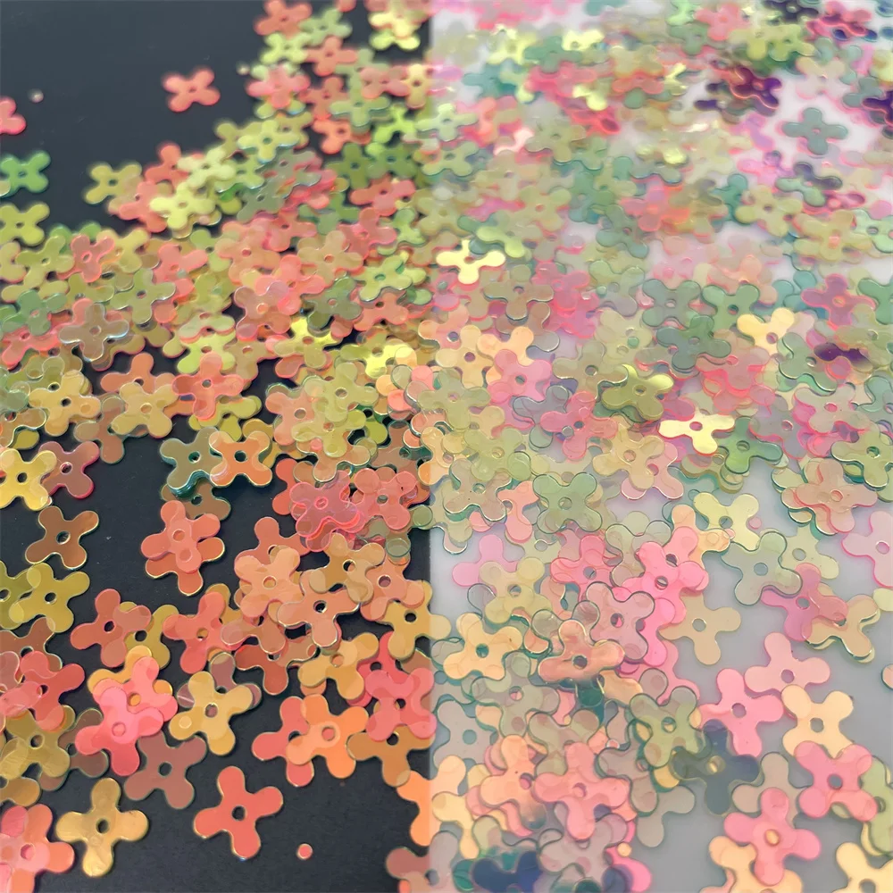 20 г 7 мм плоский Распятый цветок рассыпчатый с блестками сделай сам для поделок