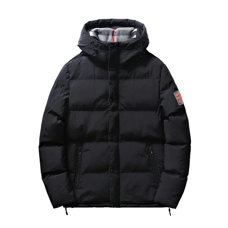 Men Winter 2022 New Thickened Tide Brand Cotton-padded Jacket Youth Winter Coat Hooded Down Cotton Jacket Men