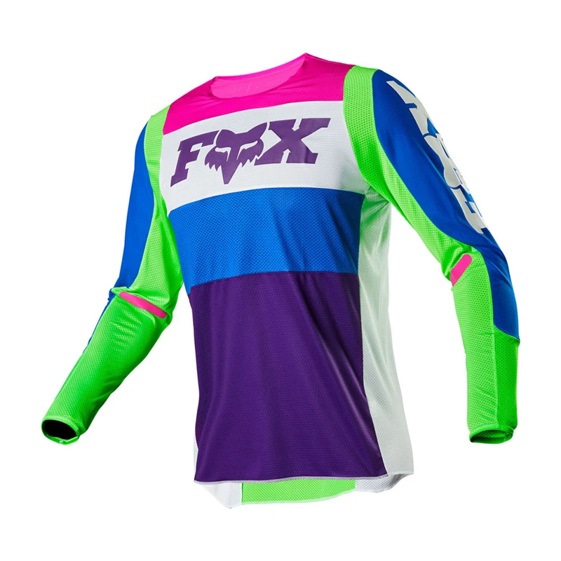 

2021 горный Джерси FOXMTB Джерси для мотокросса MTB рубашка для велосипеда Мужская/Женская трикотажная с длинным рукавом для мужчин/женщин для го...