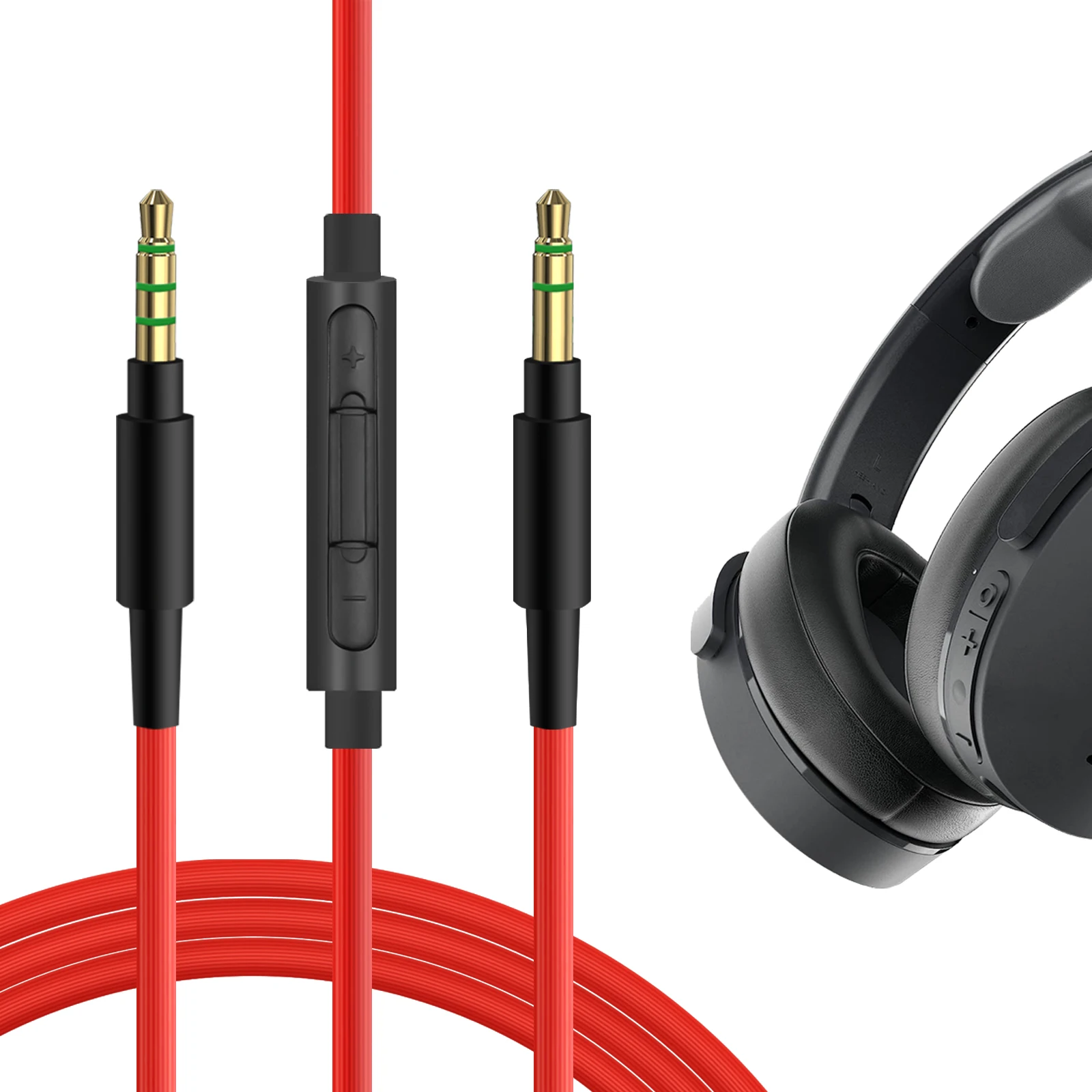 

Geekria Audio Cable with Mic Compatible with Skullcandy Hesh Evo, Hesh 3, Hesh 2, Crusher EVO, Venue, Grind Cable
