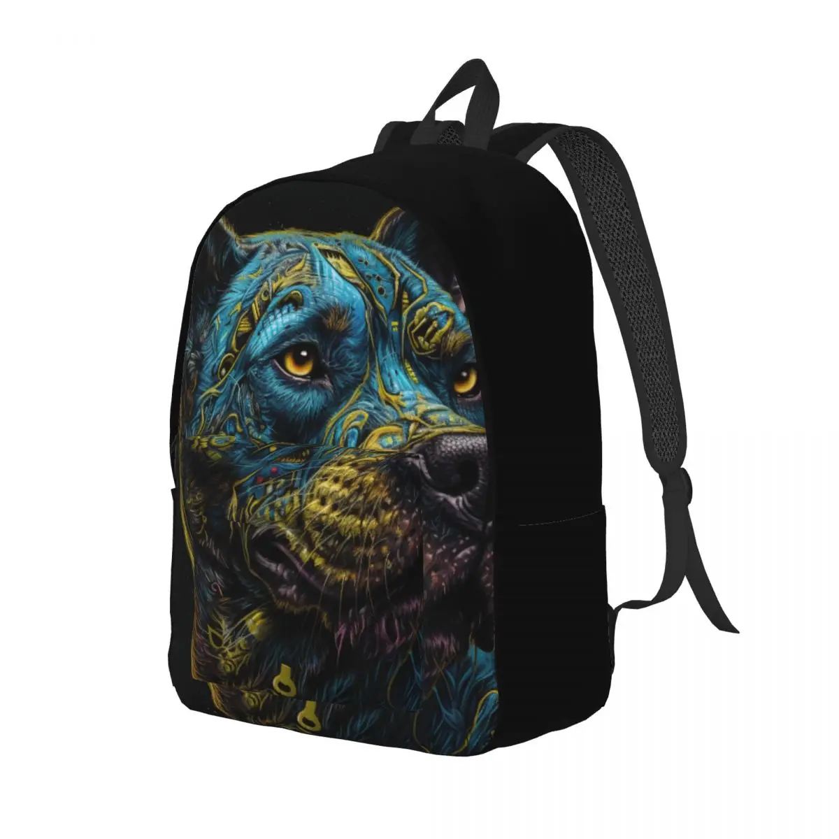 

Dog Canvas Backpacks Zombie Portraits Bag Commuter Backpack Soft Fun Bags