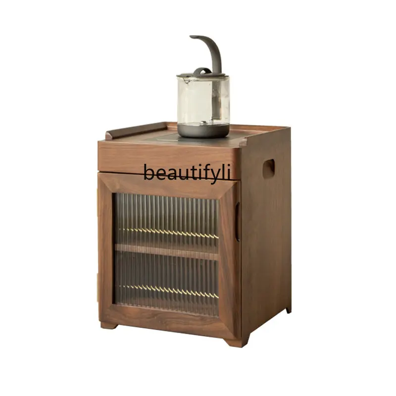 

Окна и шкафы Wugu, современный чайный шкаф, ведро с дном из твердой древесины, чайный шкаф, шкаф для хранения, стеклянная мебель