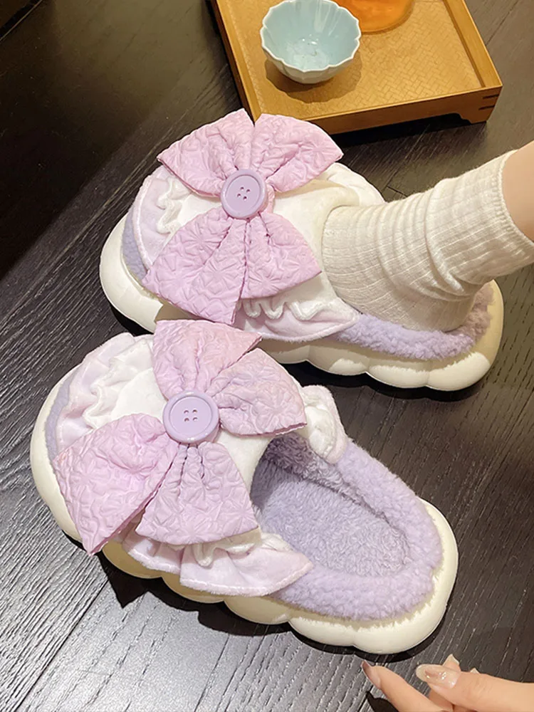 

Flock Shoes Woman 2023 Massage Slippers Shallow Luxury Slides Med House Designer Flat Rubber Short Plush with Med Slippers Casua