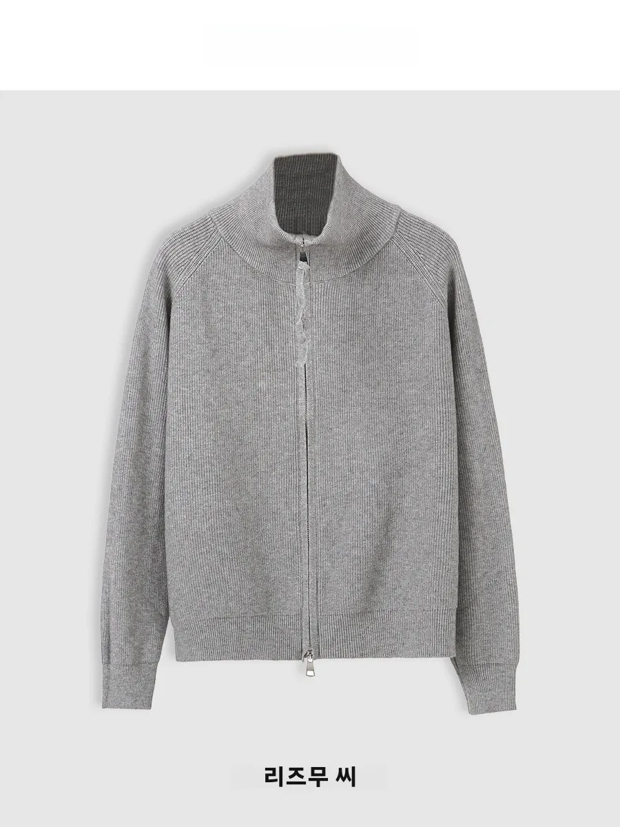 Мистер Свитер из массива сливового дерева двойной открытый свитер с