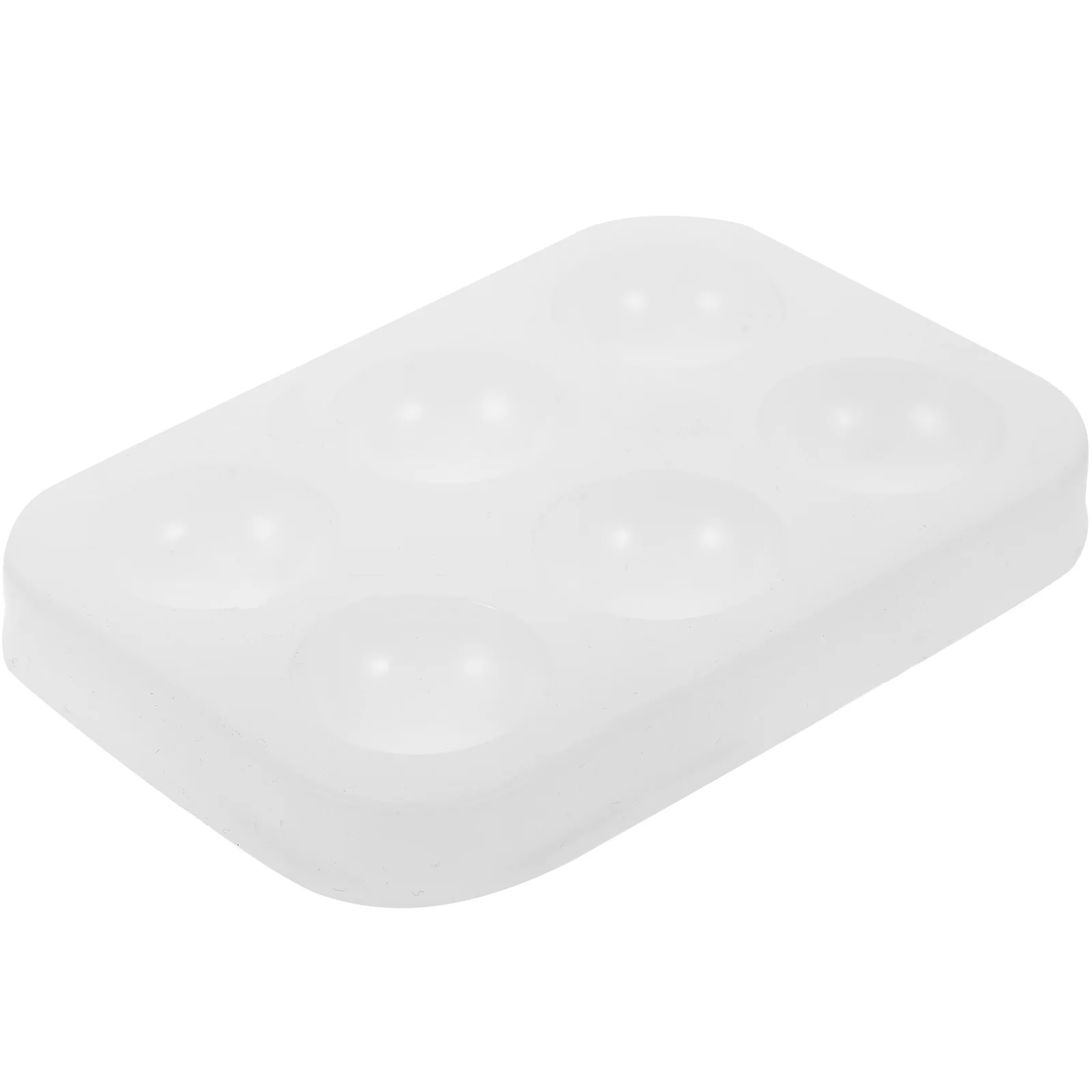 Прямоугольная акварельная палитра силиконовая пластина с шестью отверстиями