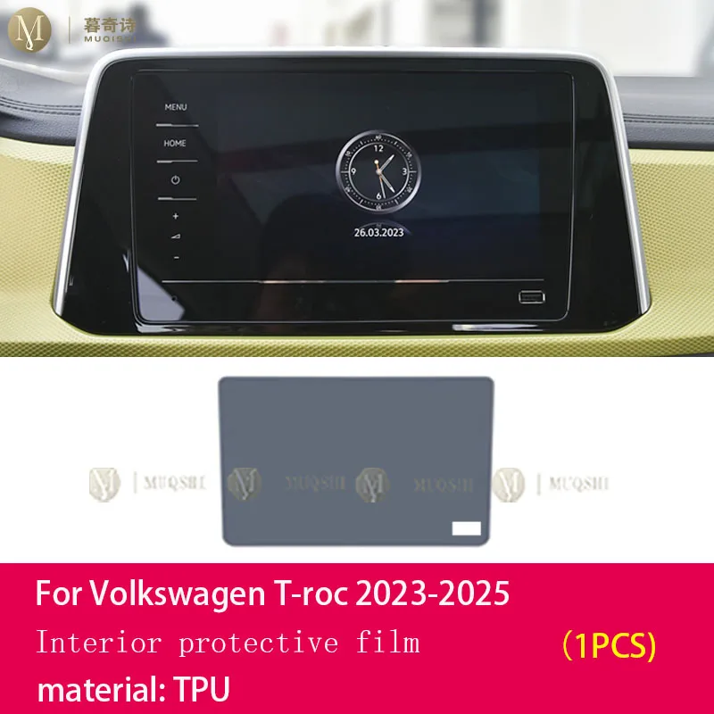 

Предварительная резка PPF/TPU внутренняя защитная пленка для салона автомобиля для Volkswagen T-roc 2023-2025 экран консоли против старения царапин