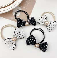 elastic rubber bands women scrunchies hair band for children hairband hair rope girl bow tie headband french hair accessories