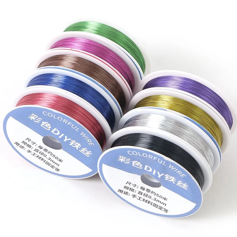 1 Рулон Железной Проволоки 0 3 Мм Веревка Для Рукоделия Украшение Дома Аксессуар