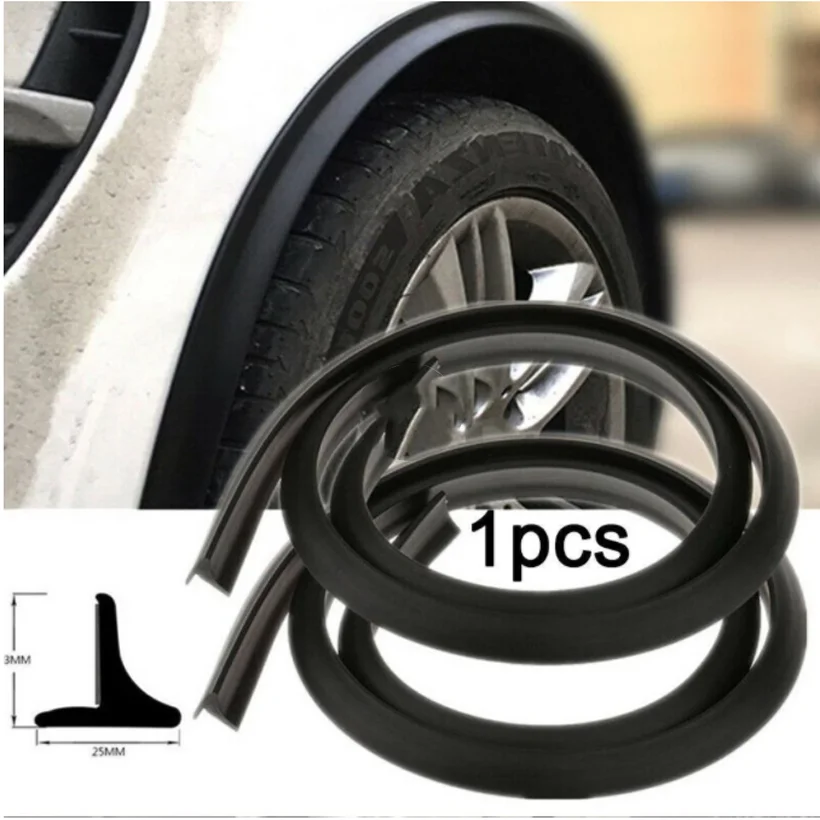 

Wheel Arch Covers Extensions Universal Rubber Fender Flares Lip Wheel-arch Trim Fender Eyebrow Protector Scratch Proof Rubber
