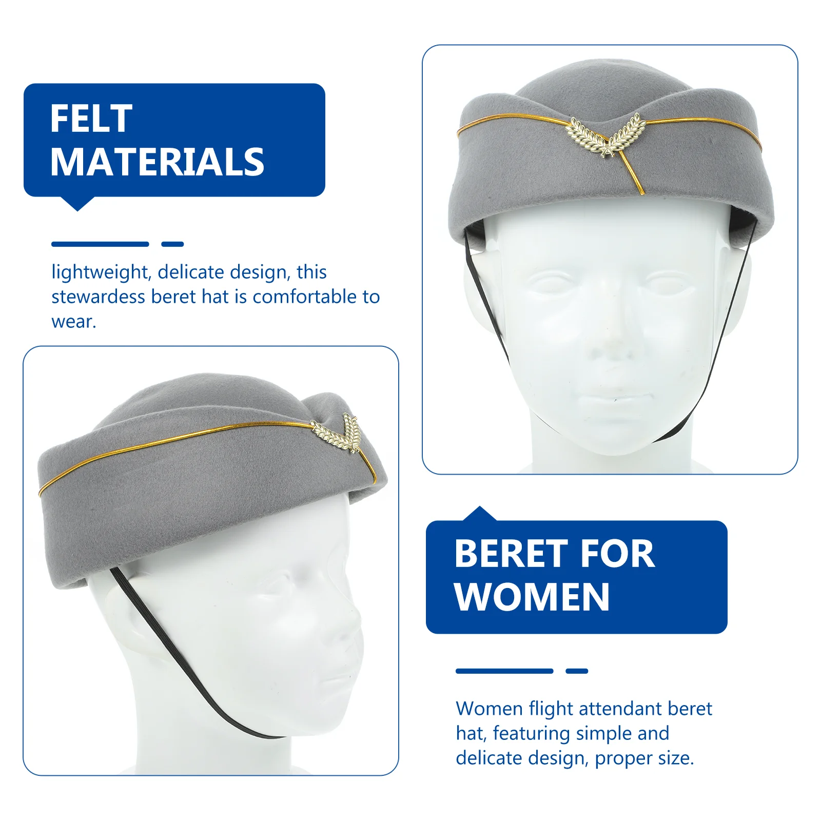 Женская шляпа стюардессы Берет Кепка Костюм Шляпы Женские