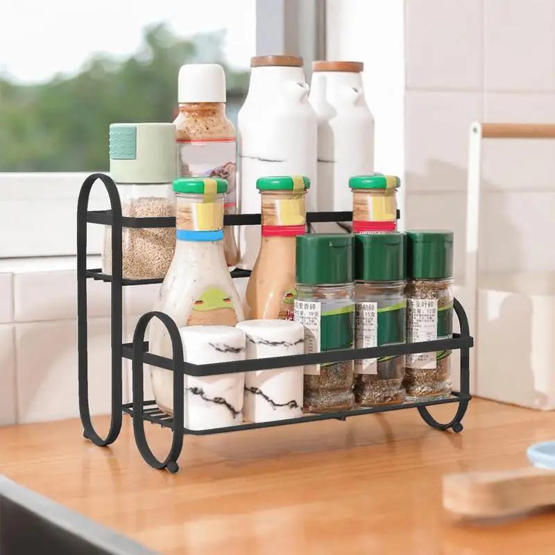 

Spice Rack 2 Tier Spice Rack Organizer For Cabinet Bathroom Organizer Kitchen Organizer Bathroom Vanity Organizer For Kitchen